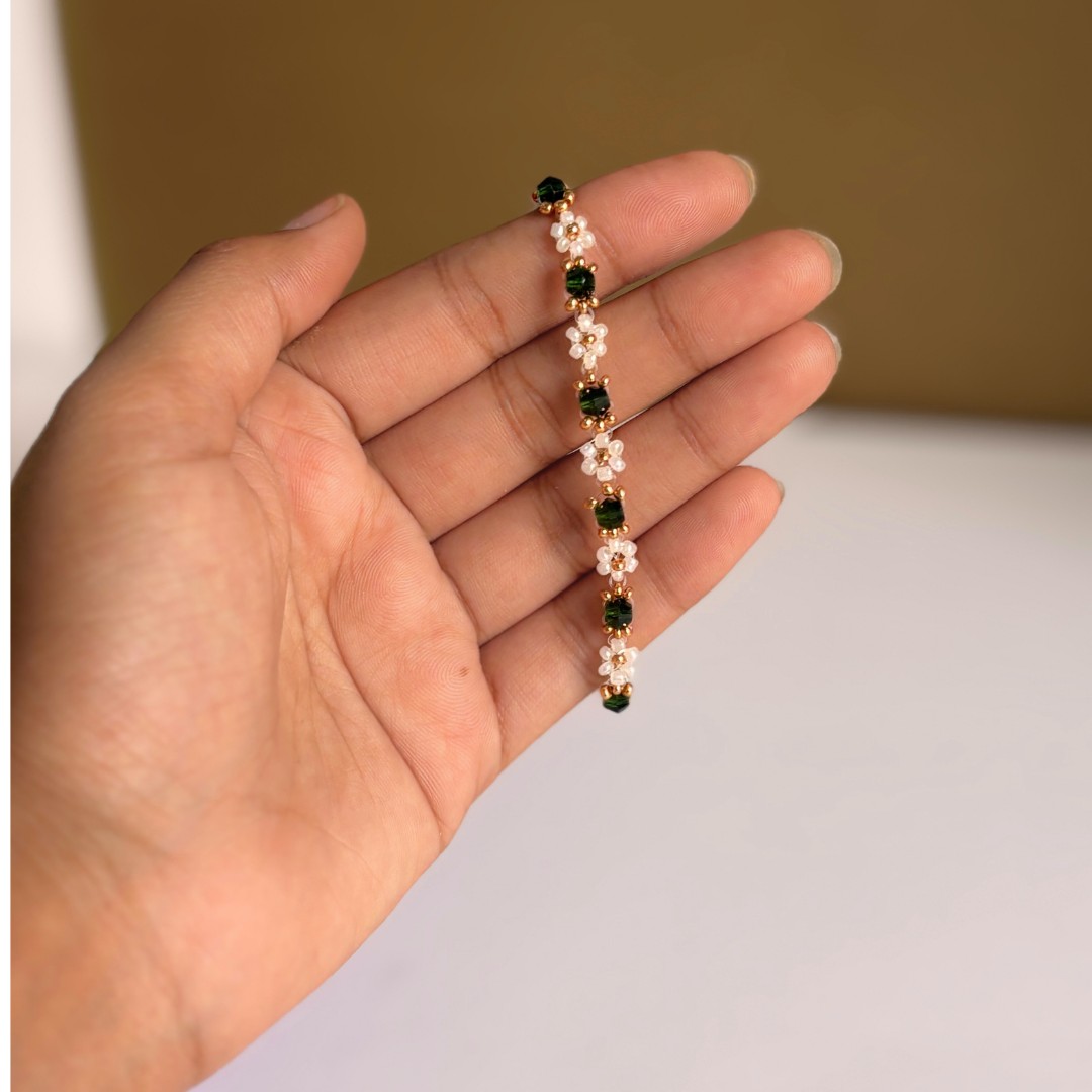 Green Crystal Bracelet - Image 2