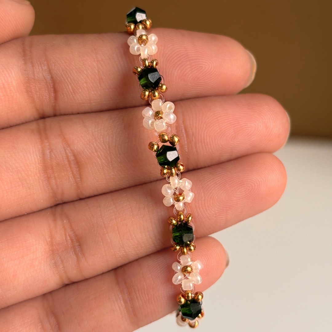 Green Crystal Bracelet - Image 4