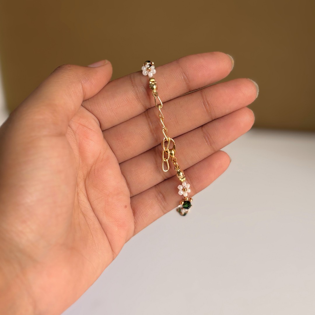 Green Crystal Bracelet - Image 3