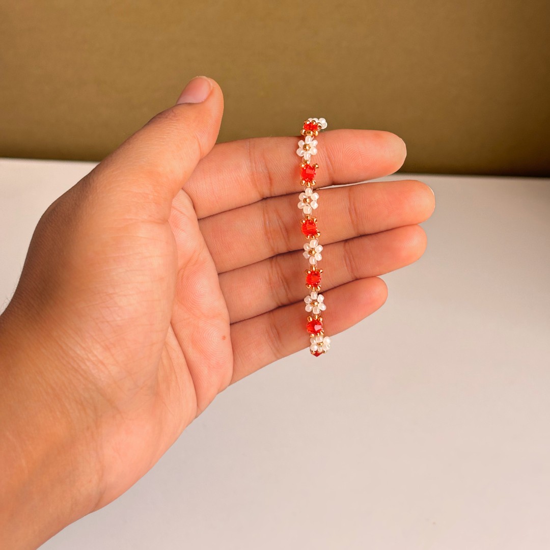 Orange Crystal Bracelet - Image 2