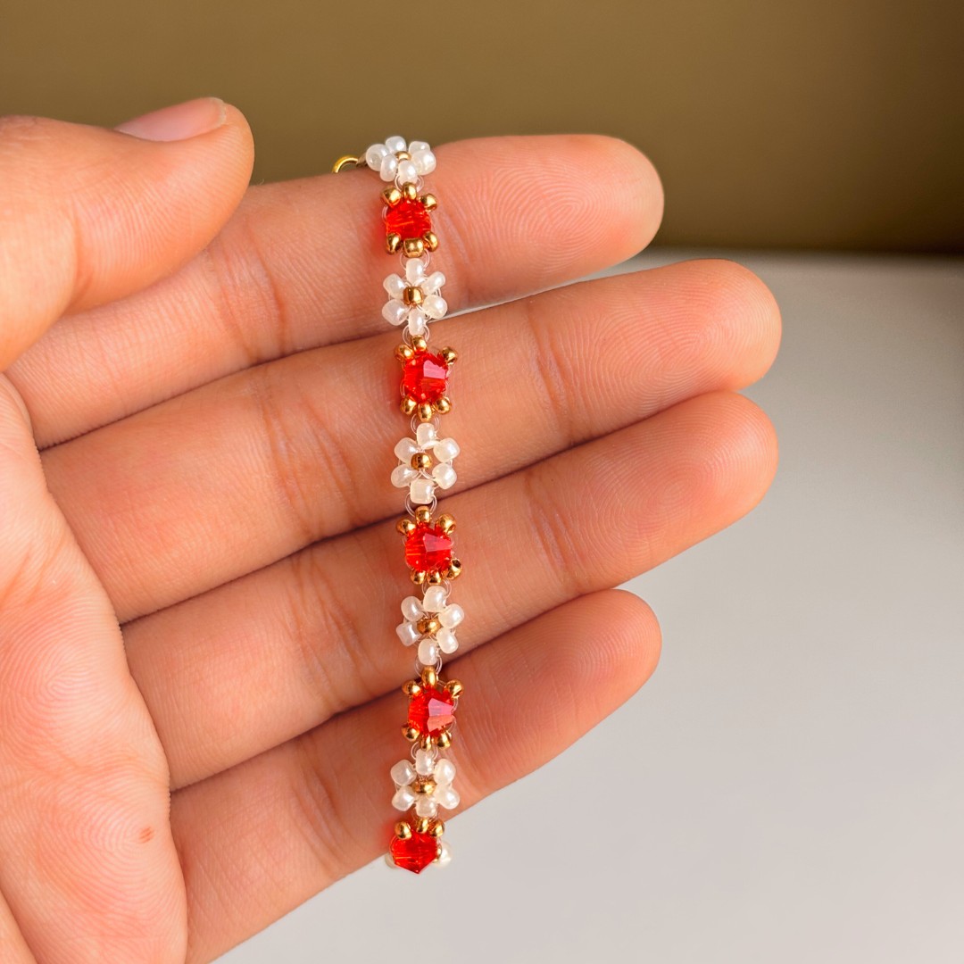 Orange Crystal Bracelet - Image 4