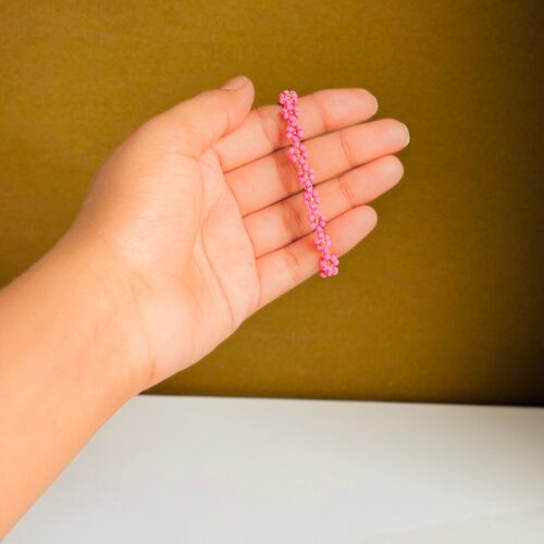 Pink Daisy Flower Bracelet