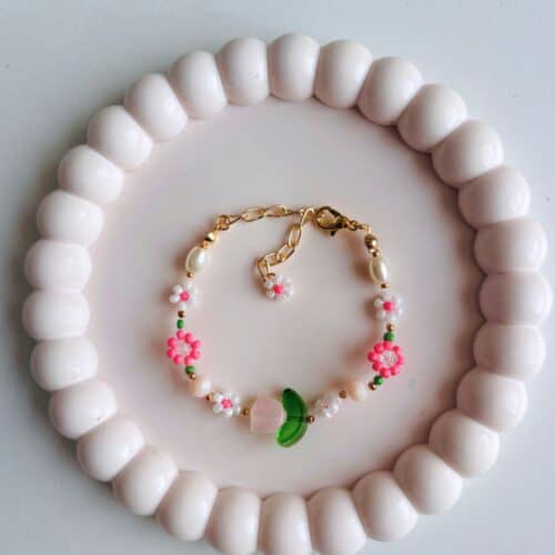 Pink Tulip Bracelet