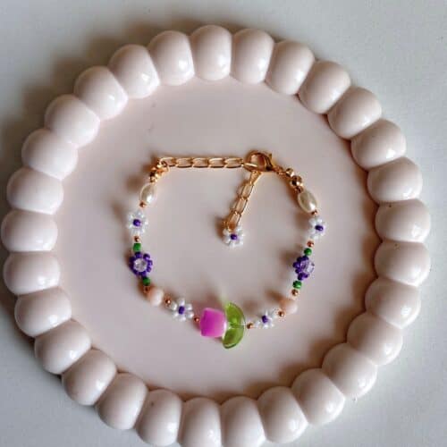 Purple Tulip Bracelet