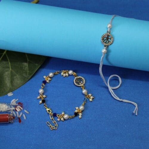 Evil Eye Rakhi Set for Bhaiya Bhabhi