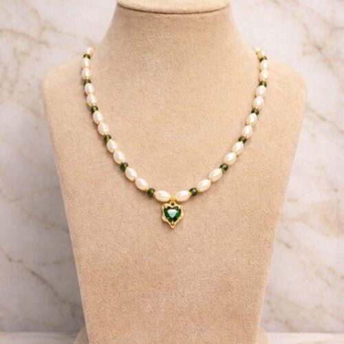 Green Heart Necklace